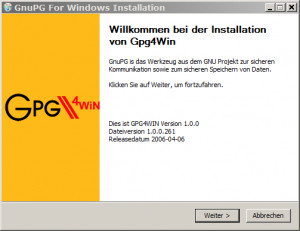 Gpg4win - náhled