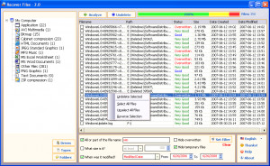 Recover Files - náhled