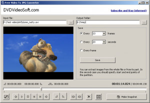 Free Video to JPG Converter - náhled