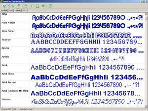 Free&Easy Font Viewer - náhled