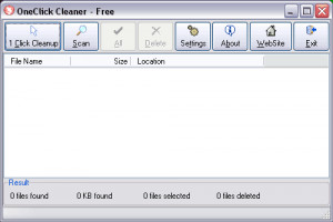 OneClick Cleaner - náhled