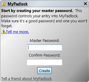MyPadlock - náhled