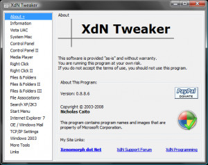 XdN Tweaker! - náhled
