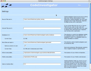 CodeInvestigator - náhled