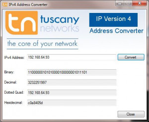 IPv4 Address Converter - náhled