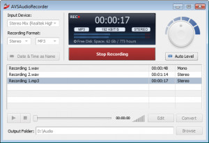AVS Audio Recorder - náhled