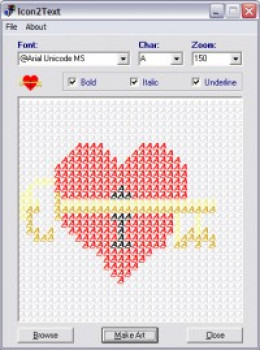 Icon2Text - náhled