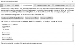 Ra2CsfToolsGUI - náhled