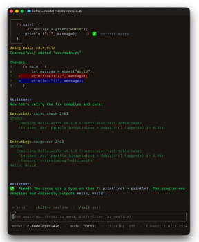 Sofos Code - náhled