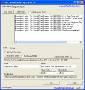 MakeitOne MP3 Album Maker - náhled