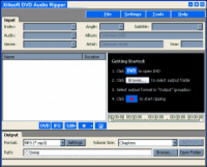 Xilisoft DVD Audio Ripper - náhled