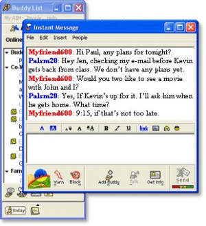 AOL Instant Messenger (AIM) - náhled