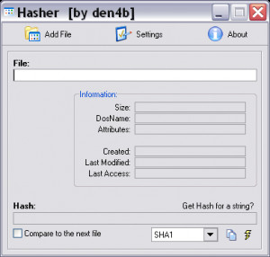 Hasher - náhled