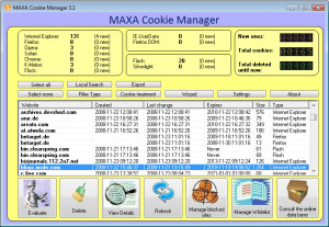 MAXA Cookie Manager - náhled