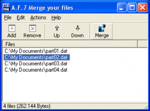 A.F.7 Merge Your Files - náhled