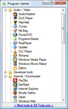 Program Starter - náhled