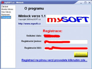 WinLock - náhled