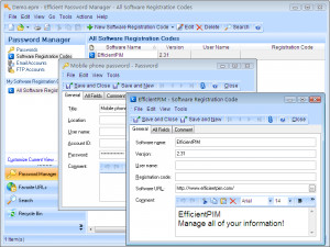 Efficient Password Manager - náhled