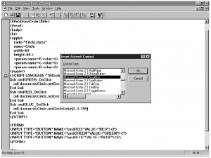 ActiveX Control Pad - náhled