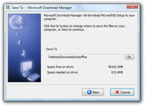 Microsoft Download Manager - náhled