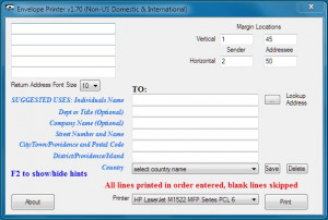 Envelope Printer - náhled