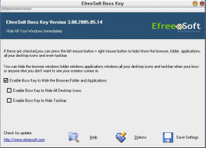 EfreeSoft Boss Key - náhled
