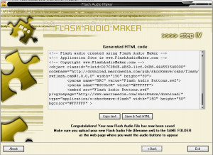 Flash Audio Maker - náhled