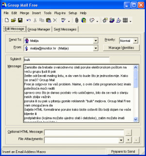 Group Mail Free Edition - náhled