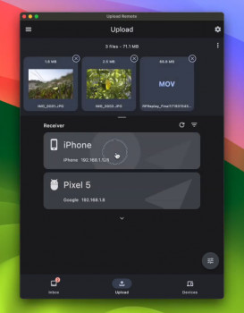 Upload Remote - náhled