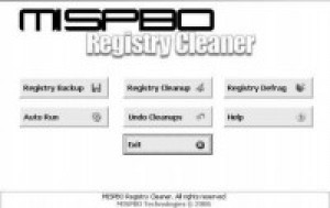 MISPBO Free Registry Cleaner - náhled