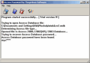 Access Password - náhled