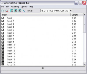 Altarsoft CD Ripper - náhled