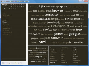 TagCloud for VCL - náhled