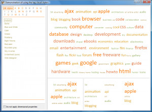 TagCloud for VCL - náhled