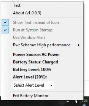 BatteryMonitor - náhled