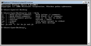 JavaScript Cruncher - náhled