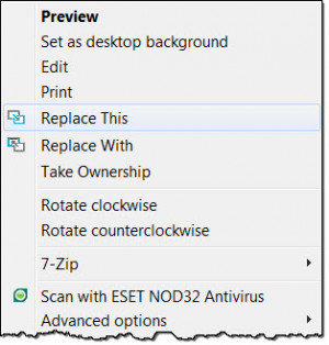 RightClick ReplaceThis - náhled
