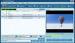 Free CUDA DVD Ripper - náhled