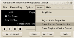 FairStars MP3 Recorder - náhled
