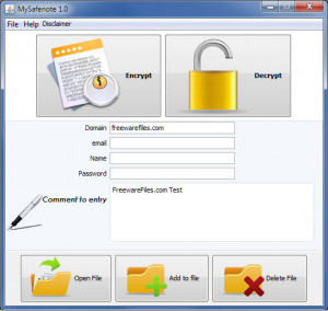 MySafenote - náhled