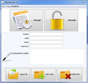 MySafenote - náhled