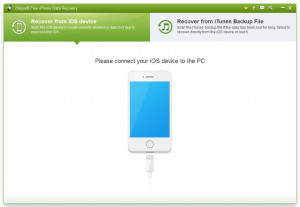 iSkysoft Free iPhone Data Recovery - náhled