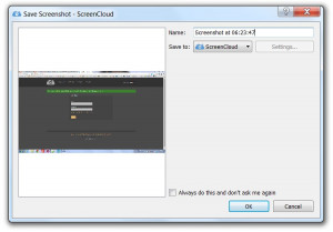ScreenCloud - náhled