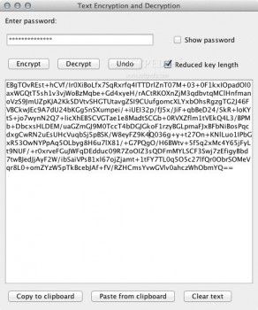 AESTextCrypt - náhled