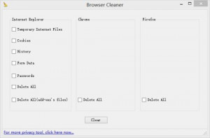 Internet Privacy Cleaner - náhled
