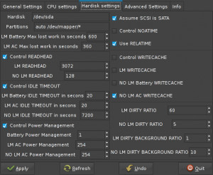 Laptop Mode Tools - náhled