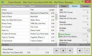 Waf Music Manager - náhled
