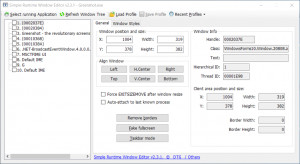 Simple Runtime Window Editor - náhled
