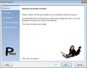 Presto Transfer Skype - náhled