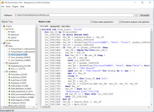 VB Decompiler - náhled